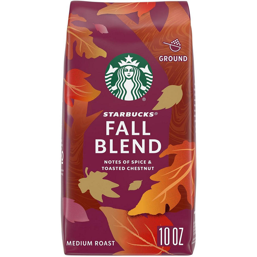 Starbucks Fall Blend Medium Roast Ground Coffee, 10 oz