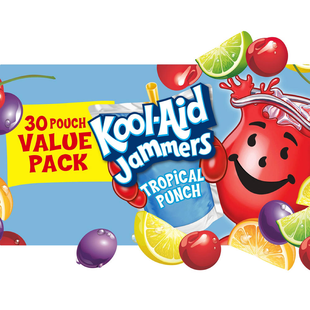 Kool-Aid Jammers Tropical Punch Value Pack 30 pk Pouches, 6 oz