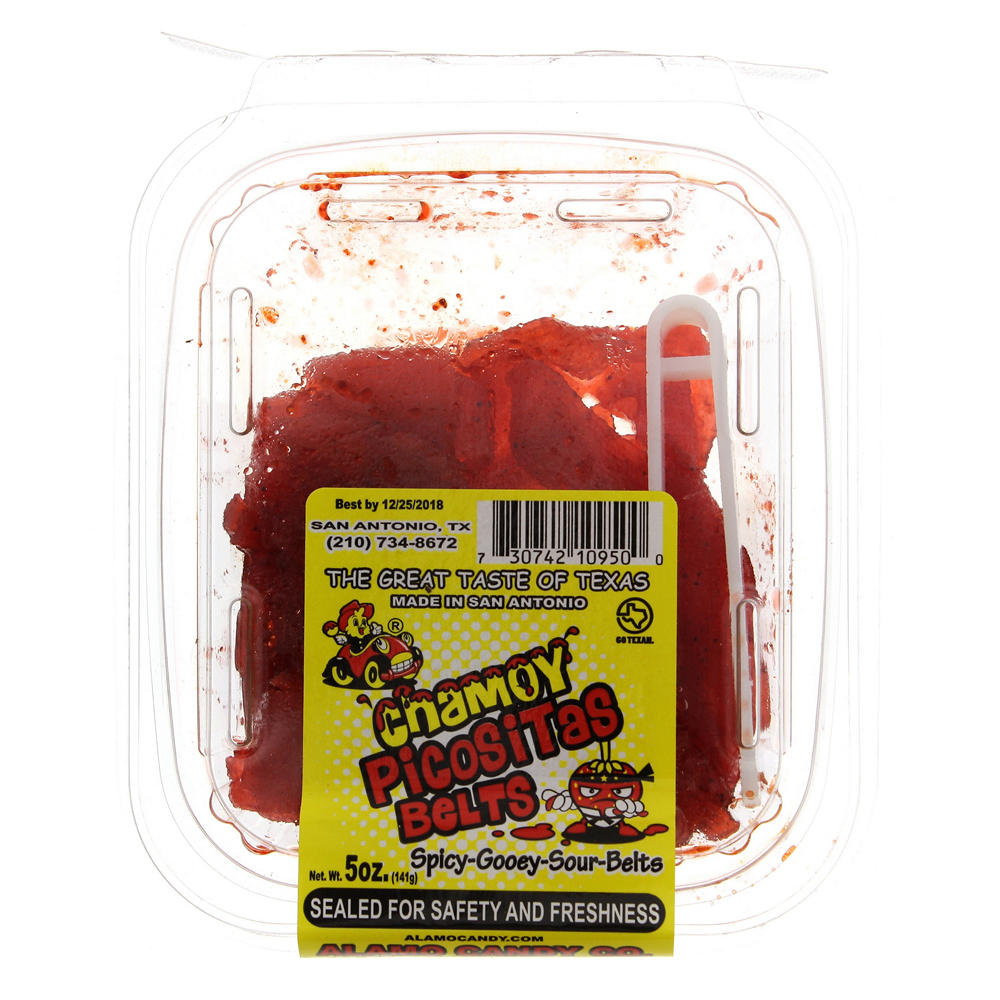 Alamo Candy Co. Chamoy Picositas Belts Tub, 5 oz
