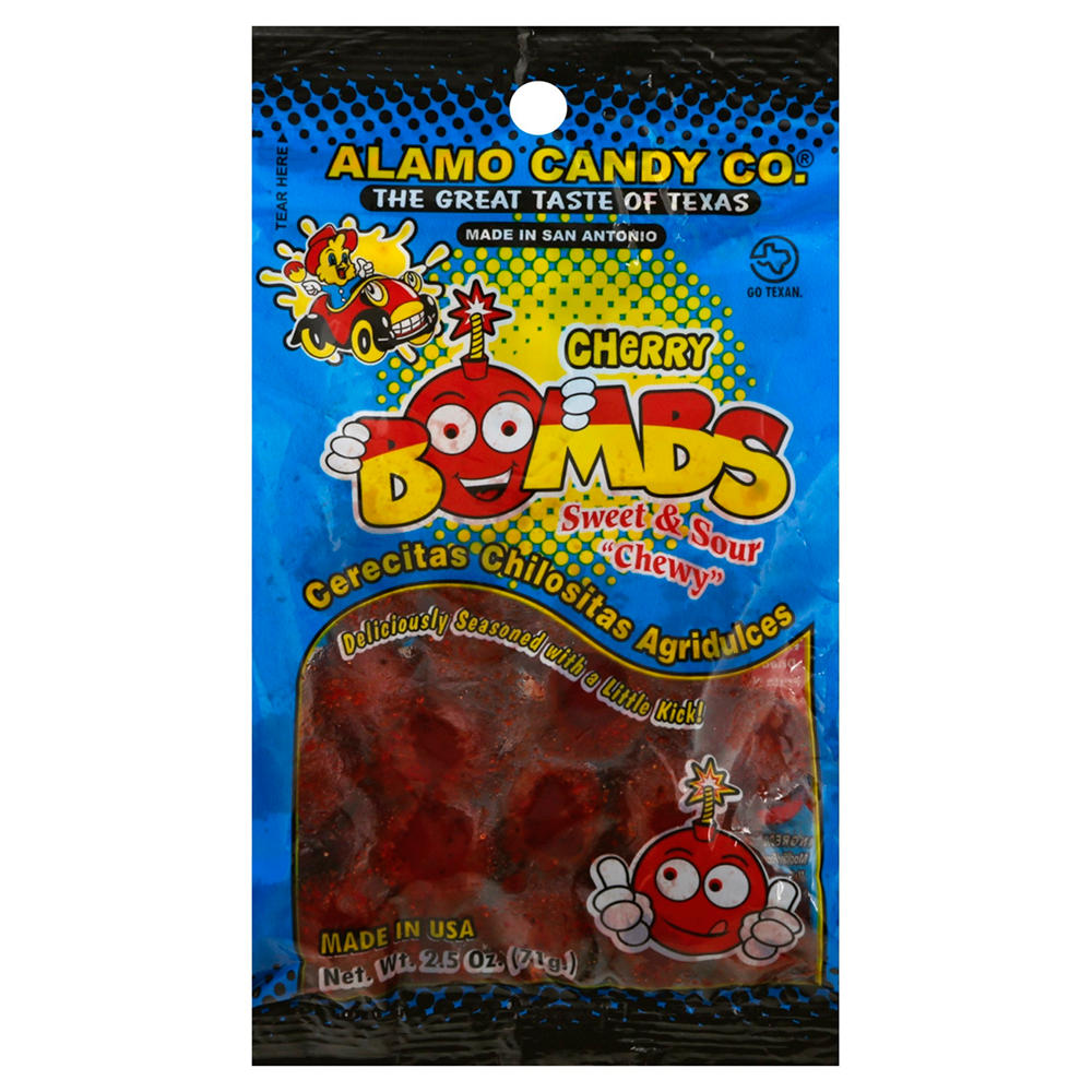 Alamo Candy Co. Sweet & Sour Cherry Bombs , 2.5 oz