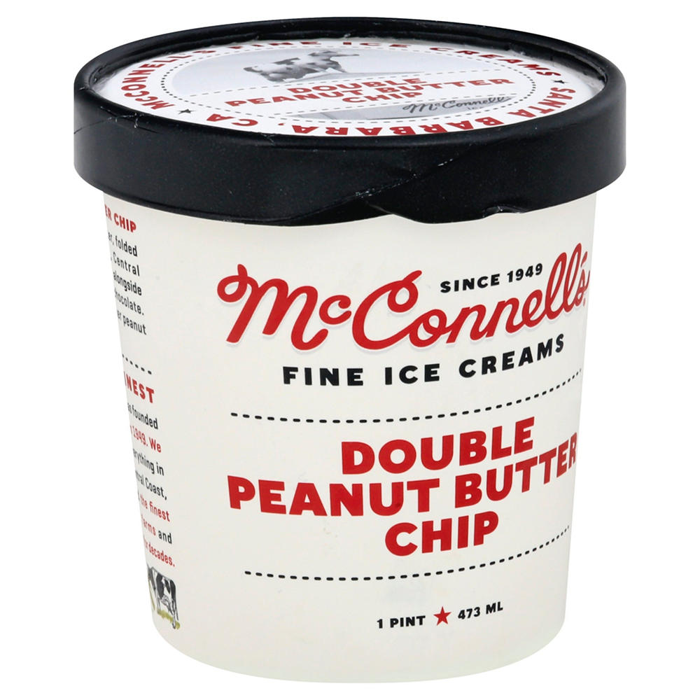 Mcconnell's Ice Cream Double Chocolate Peanut Butter, 1 PT