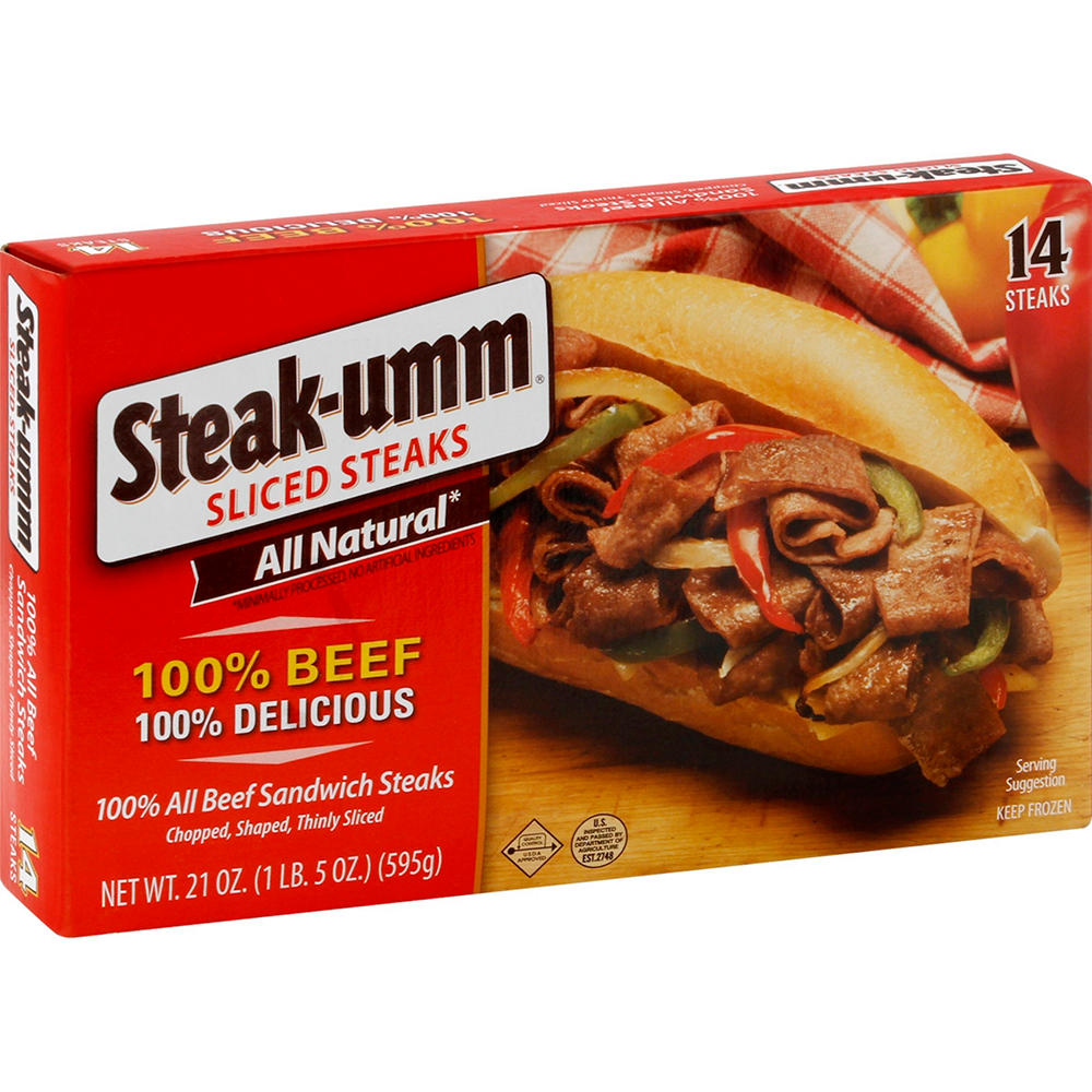 Steak-umm Sliced Steaks, 21 oz