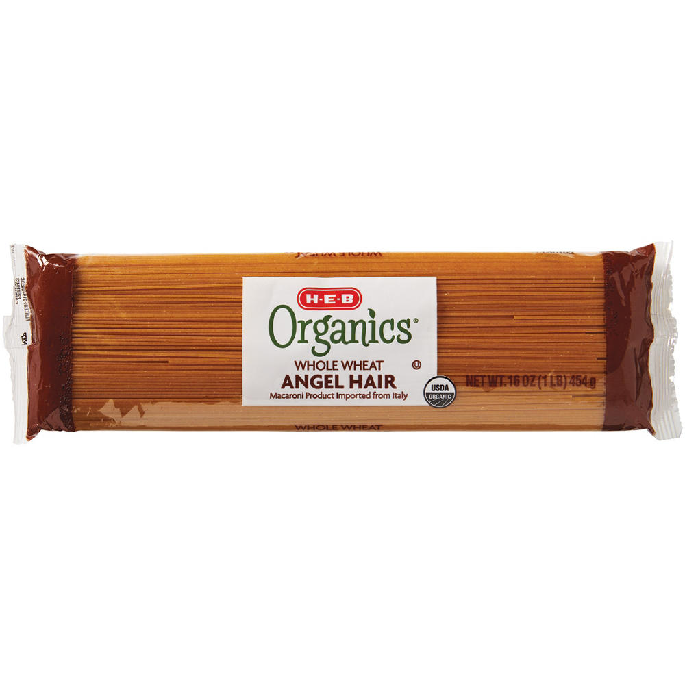 H-E-B Organics Whole Wheat Angel Hair, 16 oz