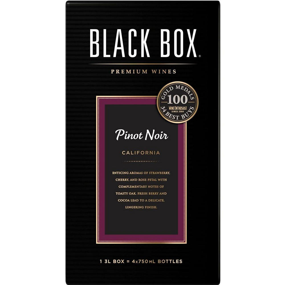 Black Box Pinot Noir California Box Red Wine, 3 L