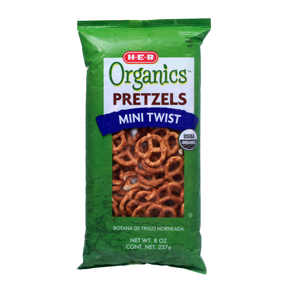 H-E-B Organics Mini Twist Pretzels, 8 oz