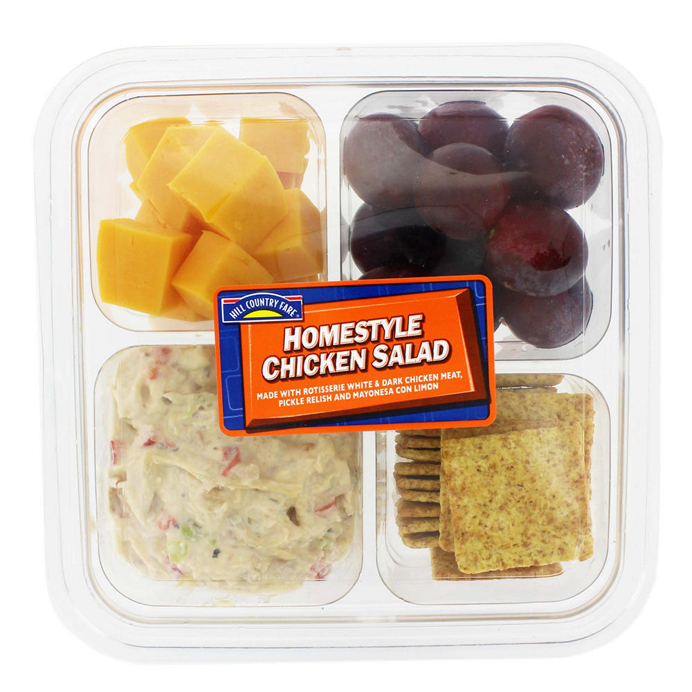 Hill Country Fare Homestyle Chicken Salad Snack Tray, 14 oz