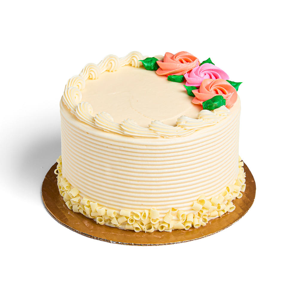 H-E-B Bakery Sensational 2-Layer French Buttercream White Cake, 6"