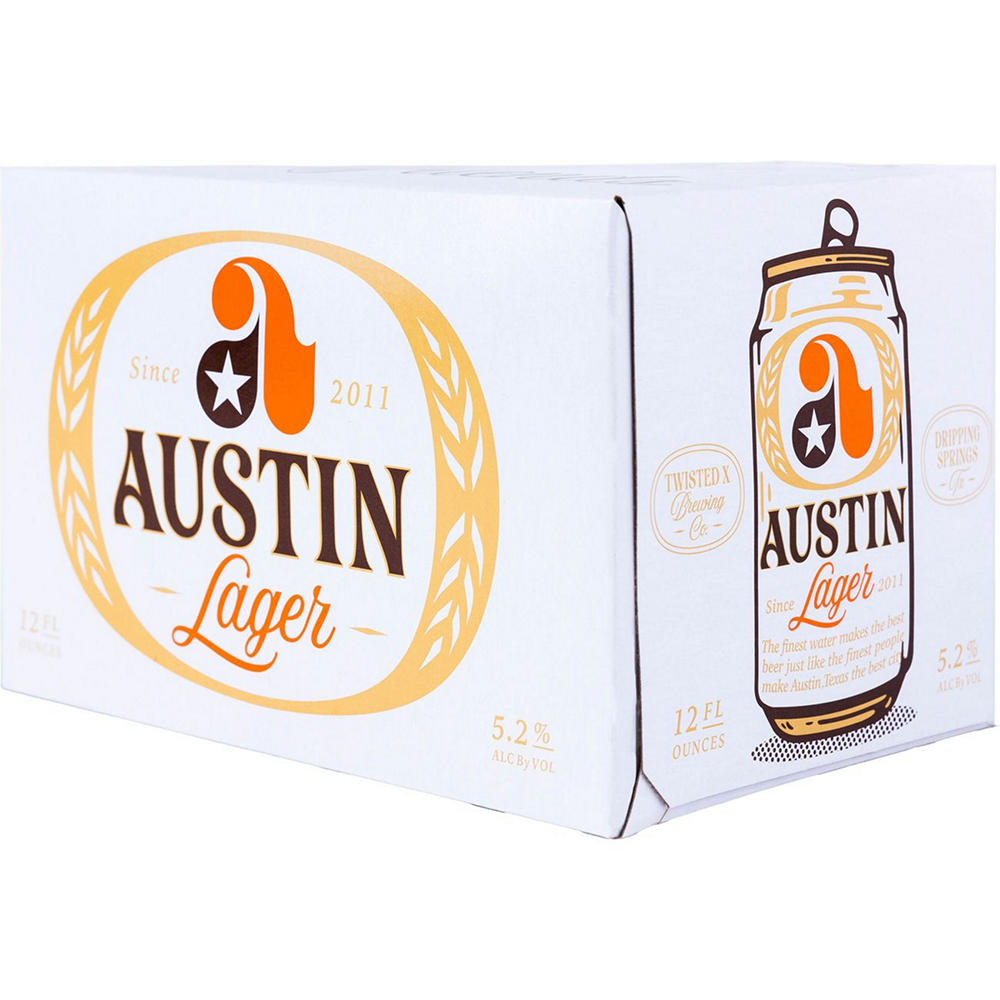 Twisted X Brewing Company Premium Lager Craft Beer 6 pk Cans, 12 oz