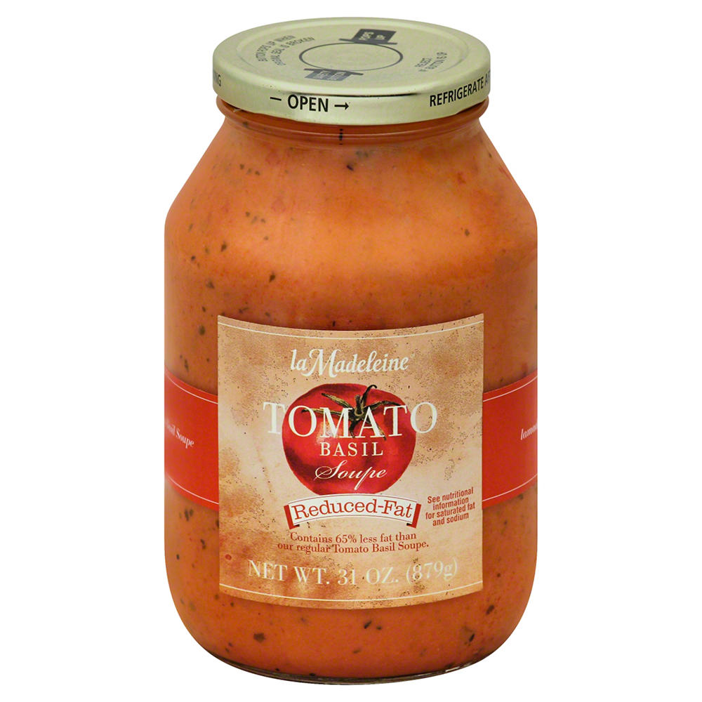 La Madeleine Reduced Fat Tomato Basil Soup, 31 oz
