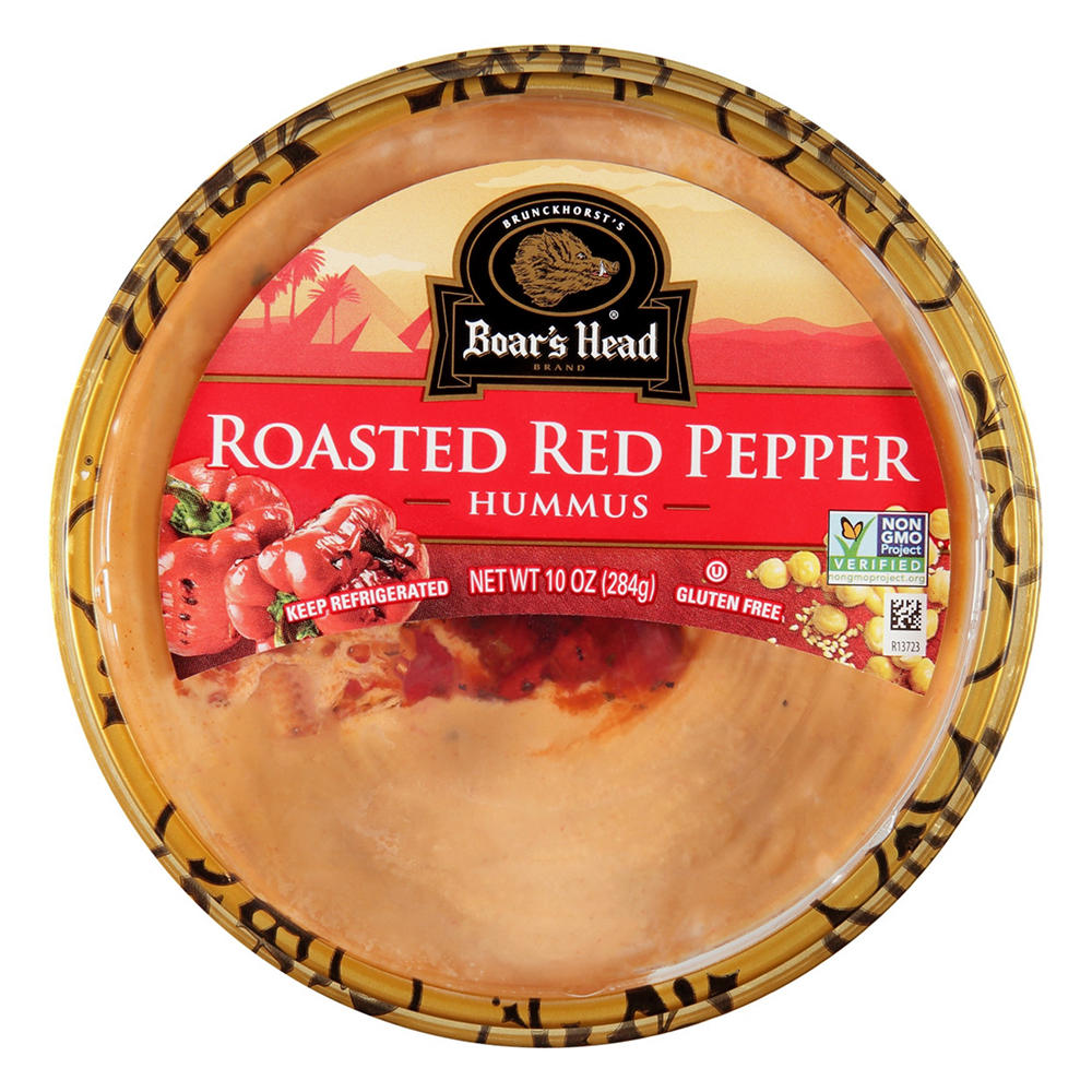Boar's Head Hummus with Red Pepper, 10 oz