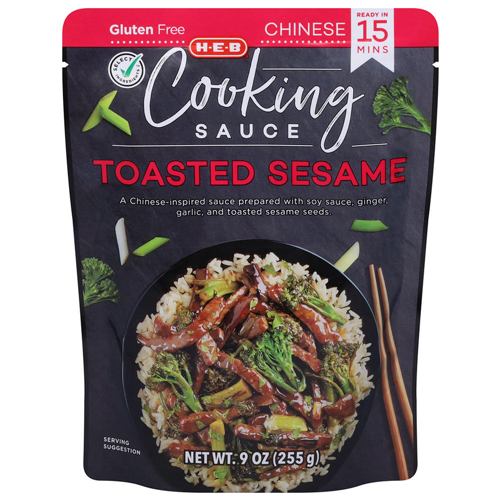 H-E-B Cooking Sauce - Toasted Sesame, 9 oz