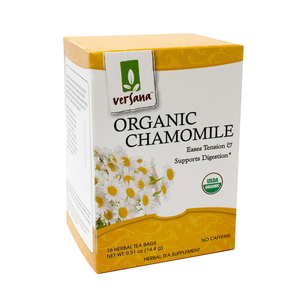 Versana Organic Chamomile Herbal Tea, 16 ct
