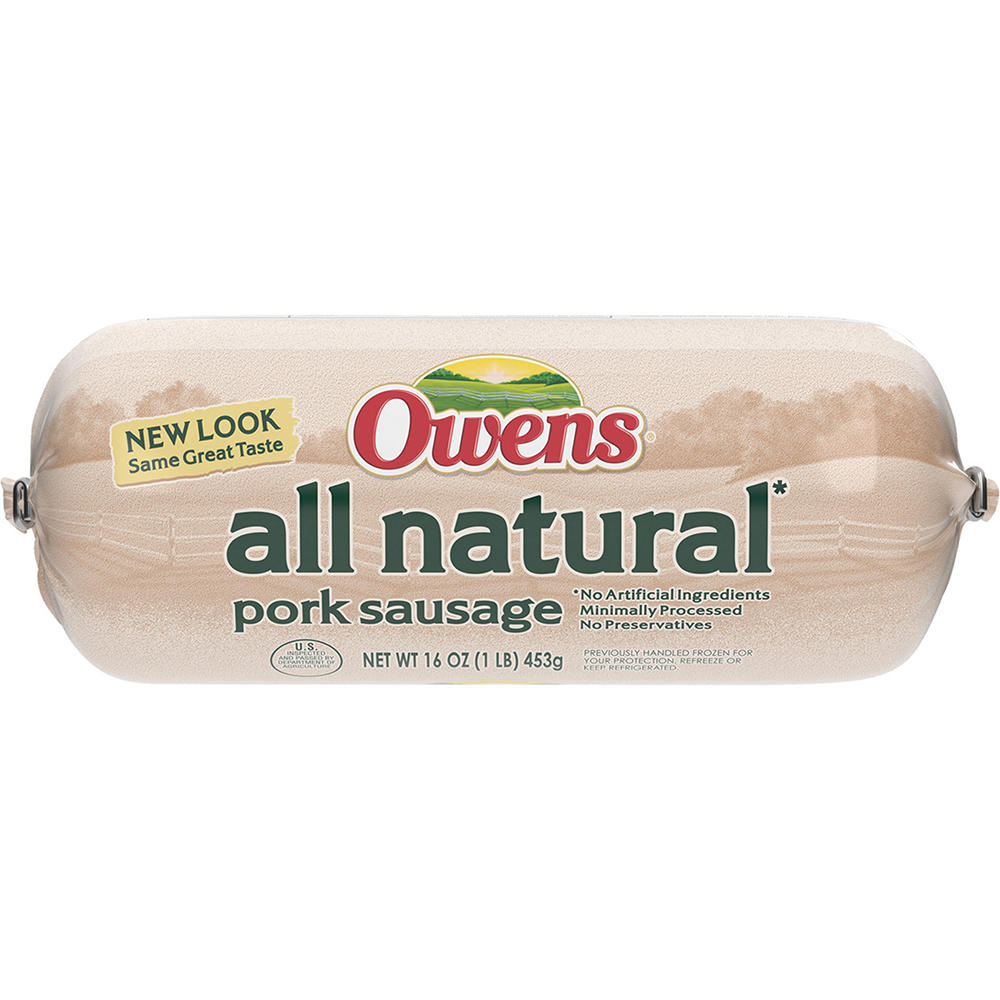 Owens All Natural Pork Breakfast Sausage - Original, 16 oz