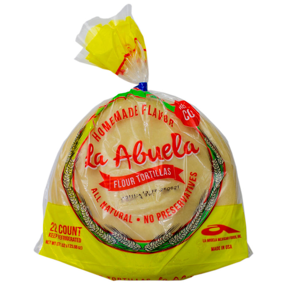 La Abuela Ready to Cook All Natural Flour Tortillas, 22 ct