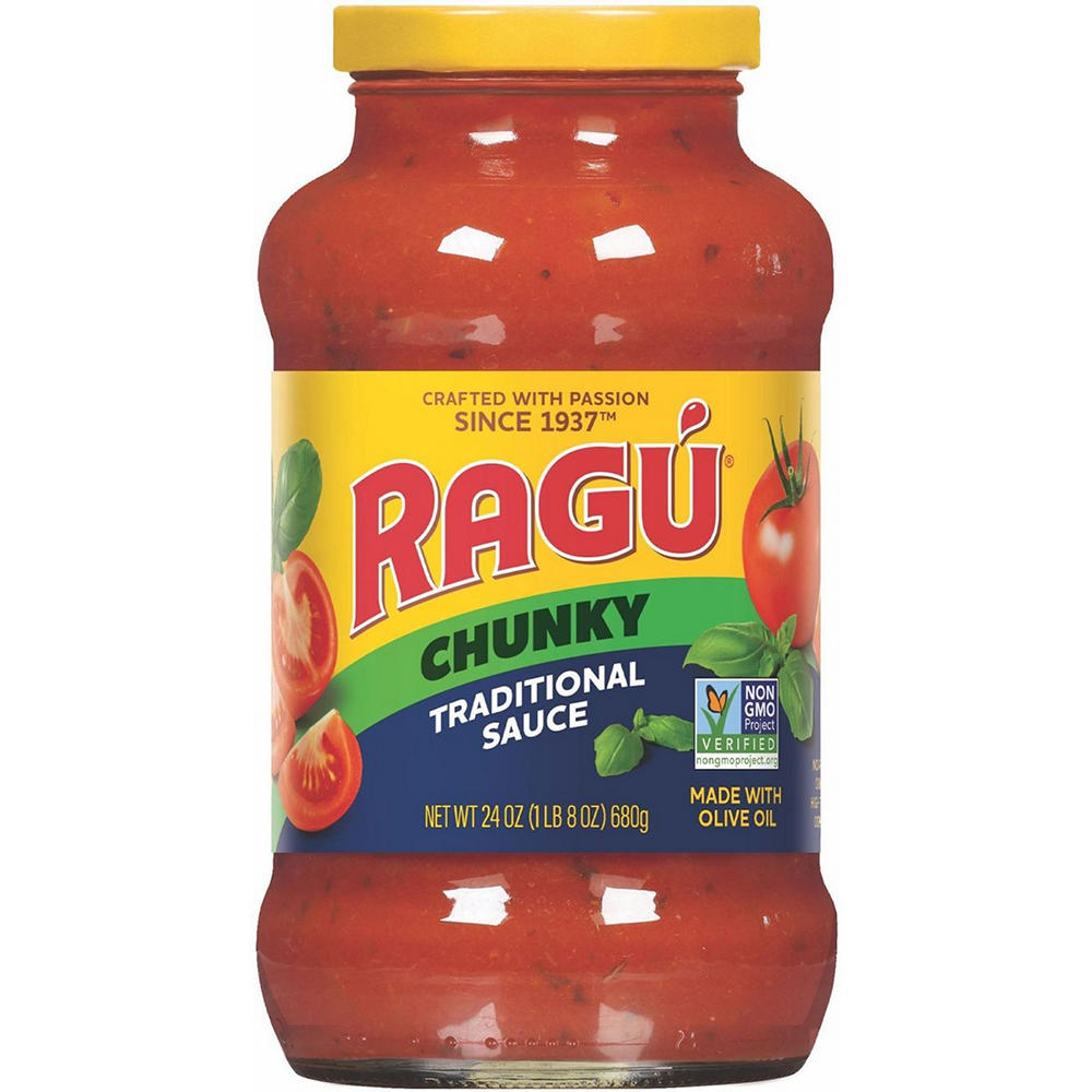 Ragu Chunky Traditional Pasta Sauce, 24 oz