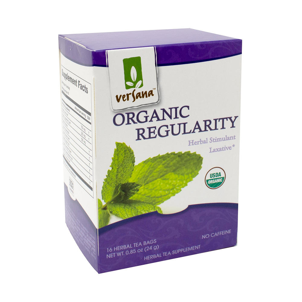 Versana Organic Regularity Herbal Stimulant Laxative Tea, 16 ct