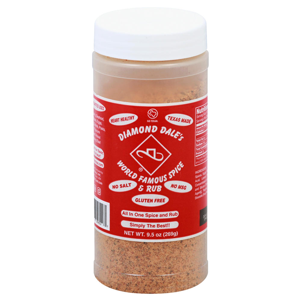 Diamond Dale's World Famous Spice & Rub, 9.5 oz