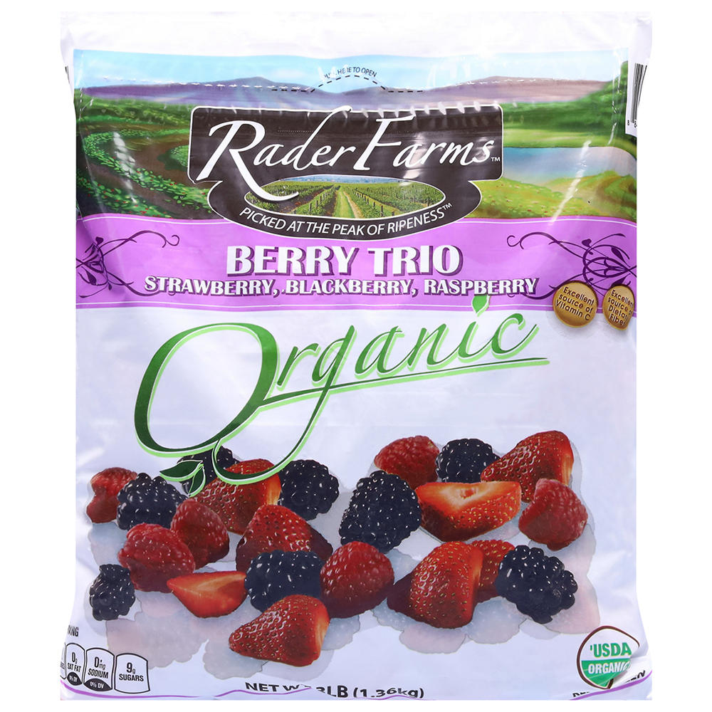 Rader Farms Organic Berry Trio, 48 oz