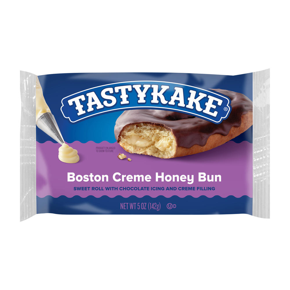 Tastykake Boston Creme Honey Bun, 5 oz