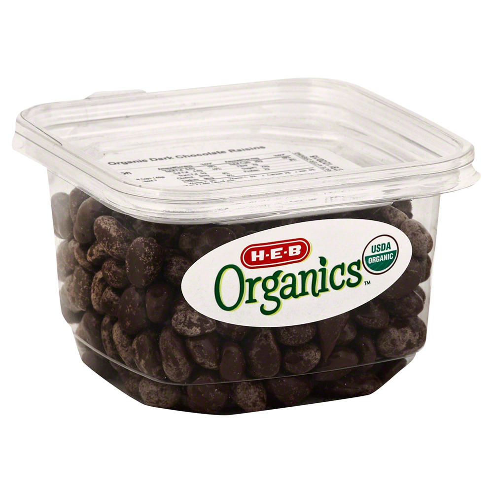 H-E-B Organics Dark Chocolate-Covered Raisins, 12.1 oz
