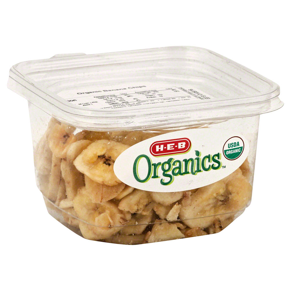 H-E-B Organics Sweetened Banana Chips, 4.6 oz