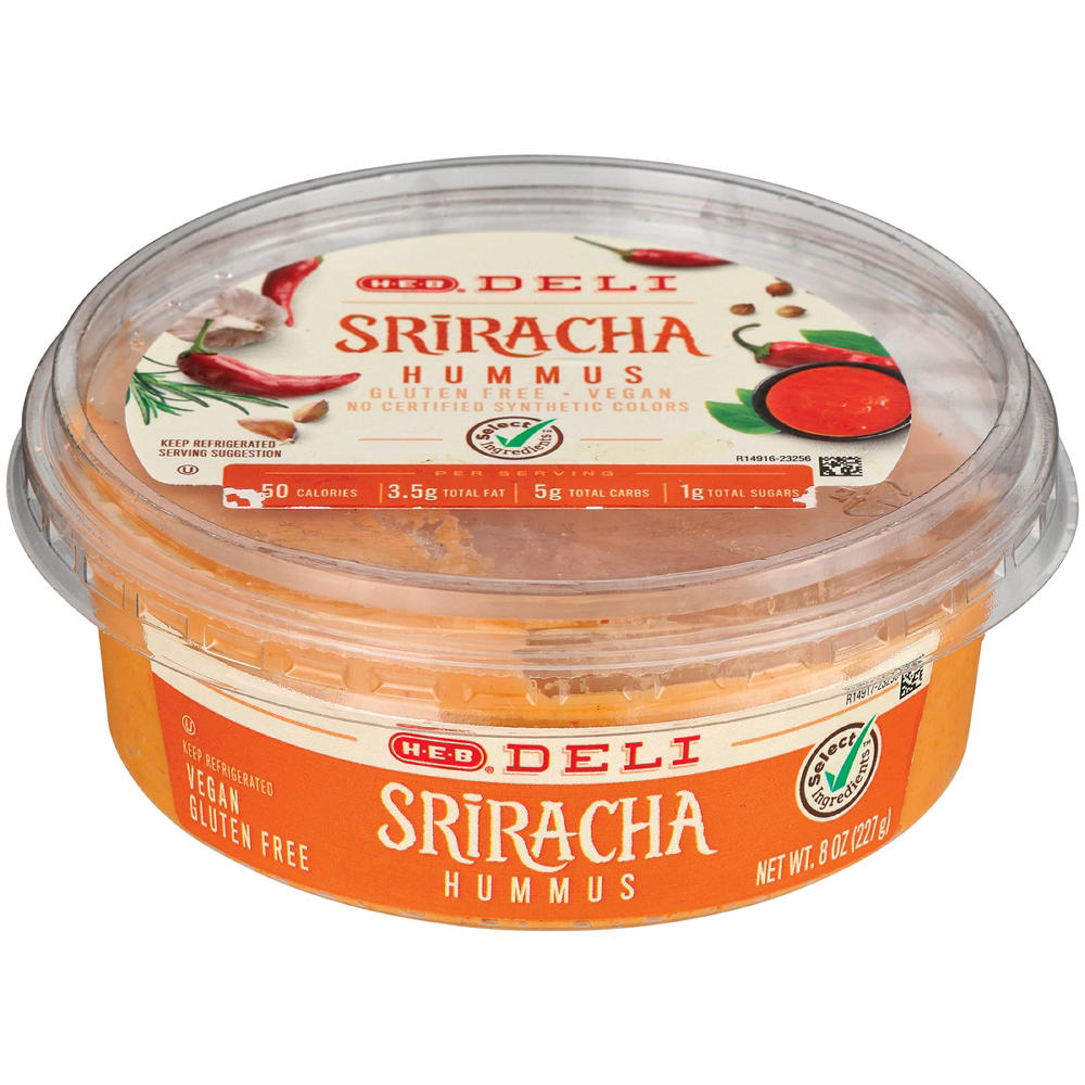H-E-B Deli Sriracha Hummus, 8 oz