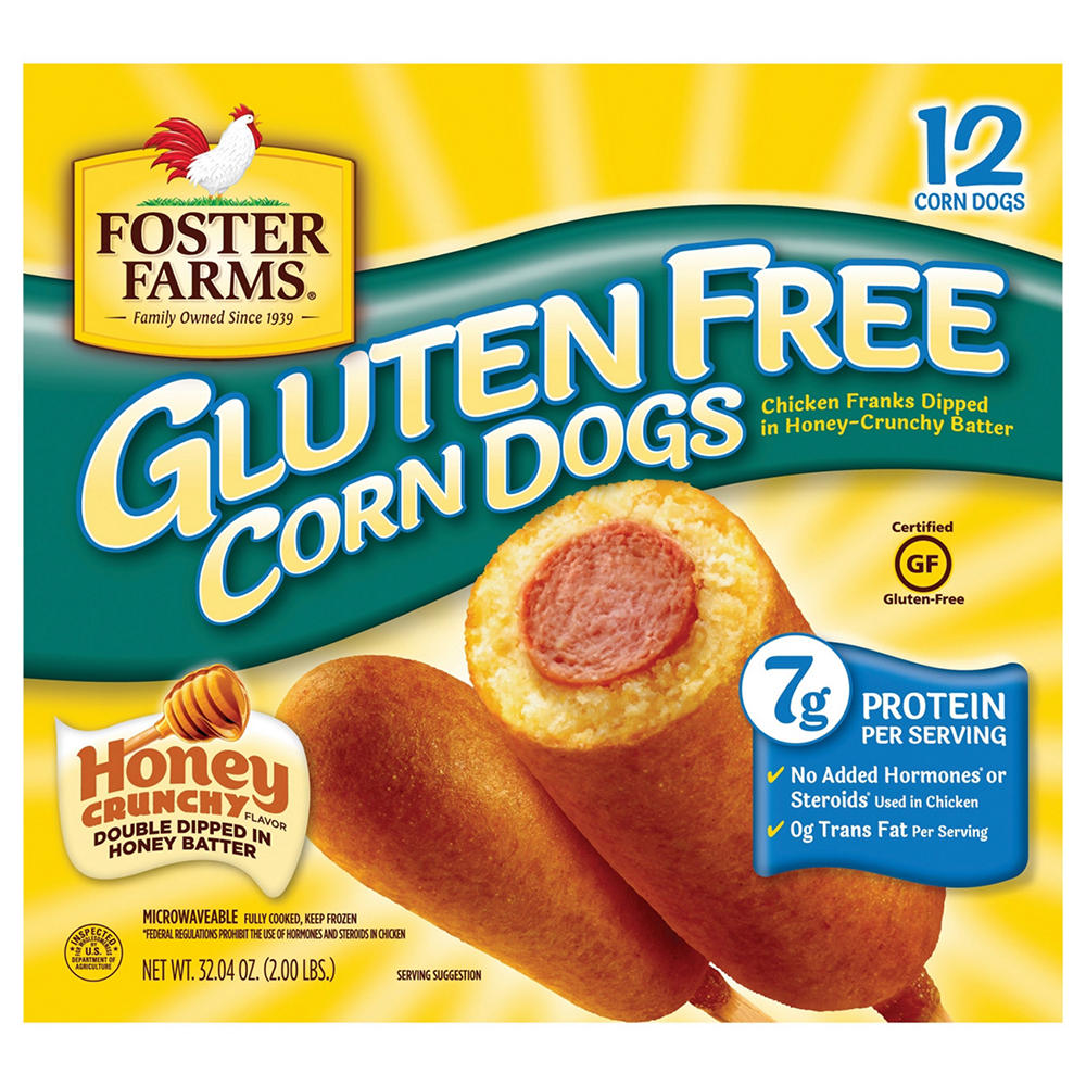 Foster Farms Gluten Free Honey Crunch Corn Dogs, 12 ct