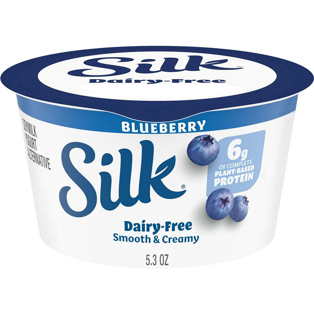 Silk Soymilk Yogurt Alternative - Blueberry, 5.3 oz