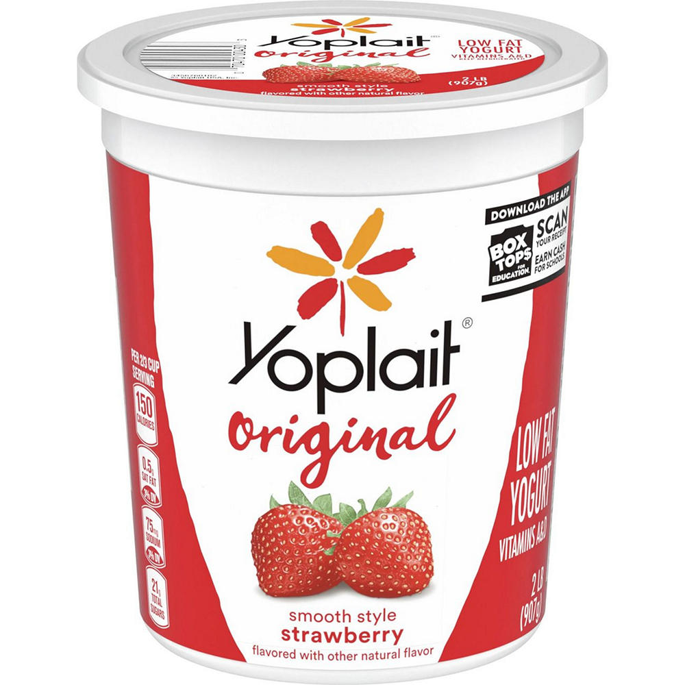 Yoplait Original Low-Fat Strawberry Yogurt, 2 lb