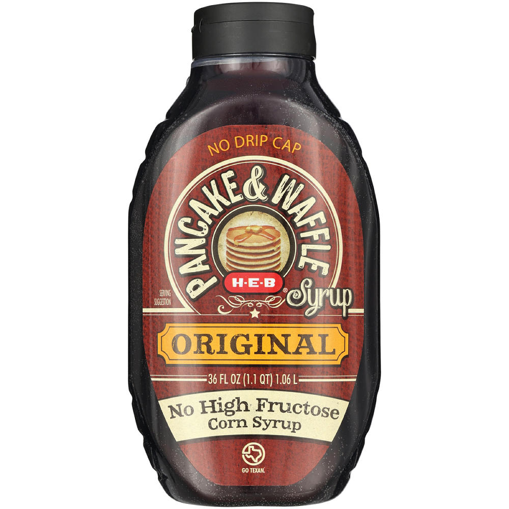 H-E-B Original Pancake & Waffle Syrup, 36 oz