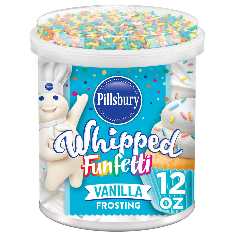 Pillsbury Whipped Funfetti Vanilla Frosting, 12 oz