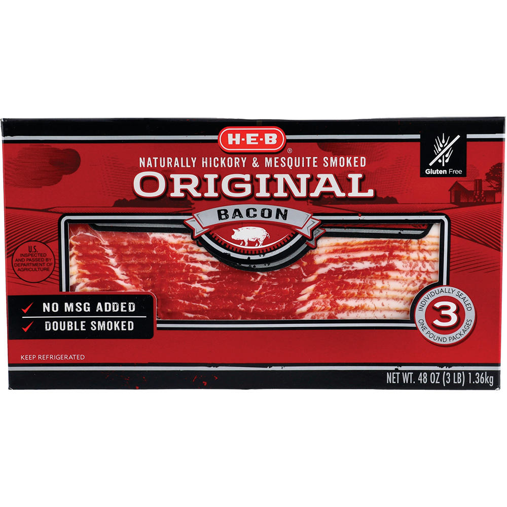 H-E-B Original Bacon, 48 oz