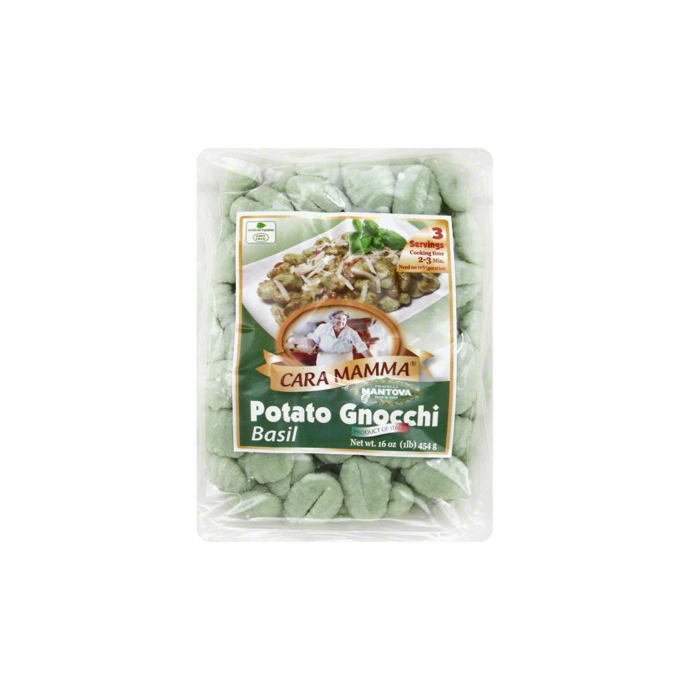 Fratelli Mantova Cara Mamma Basil Potato Gnocchi, 16 oz