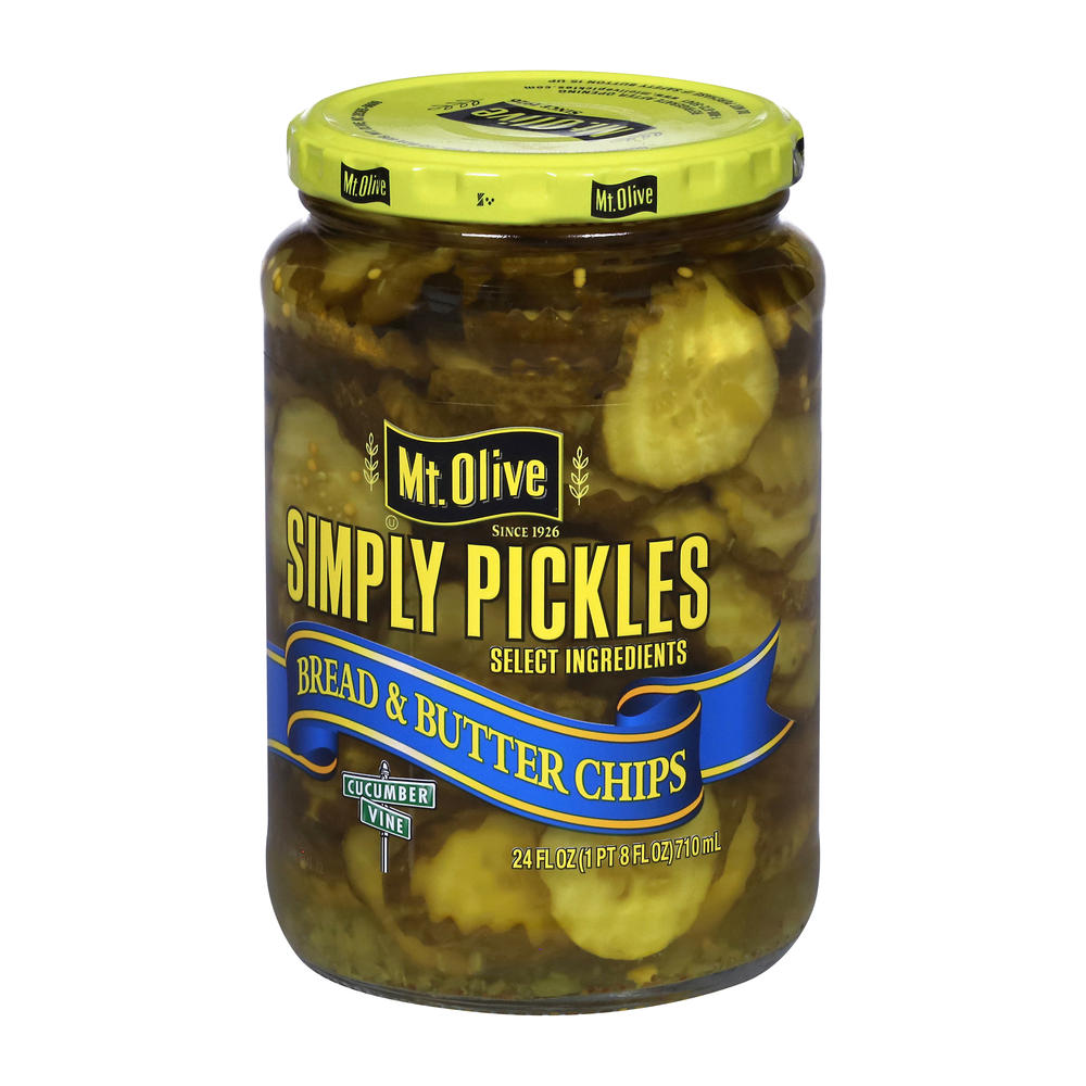 Mt. Olive Bread & Butter Pickle Chips, 24 oz