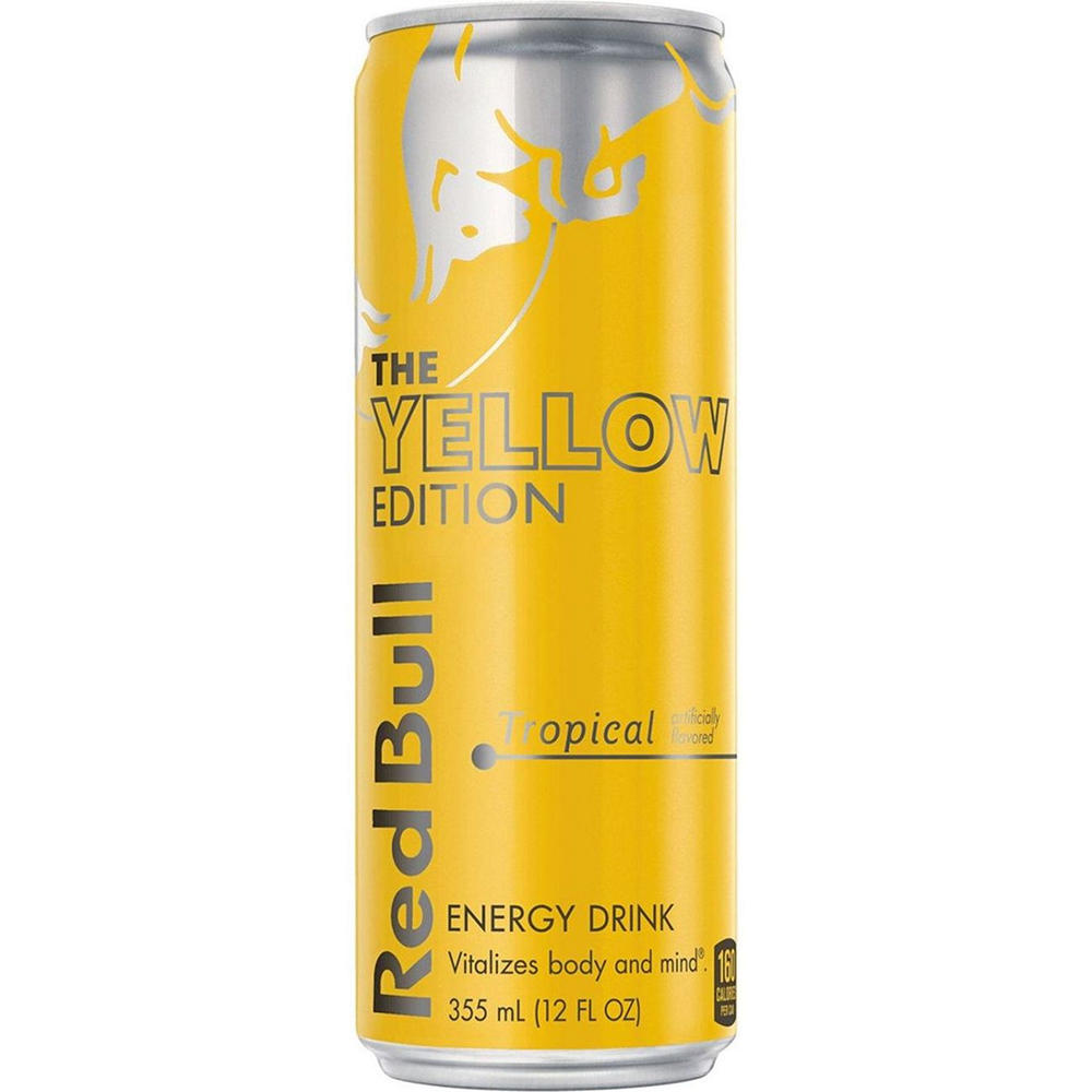 Red Bull Yellow Edition Tropical Energy Drink, 12 oz