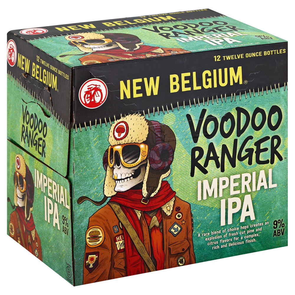 New Belgium Voodoo Ranger Imperial IPA Craft Beer 12 pk  Bottles, 12 oz