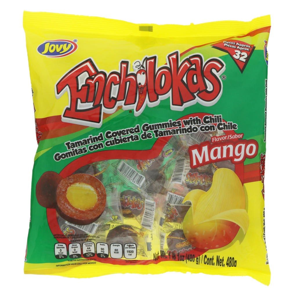 Jovy Enchilokas Mango Gummies Bag, 32 ct