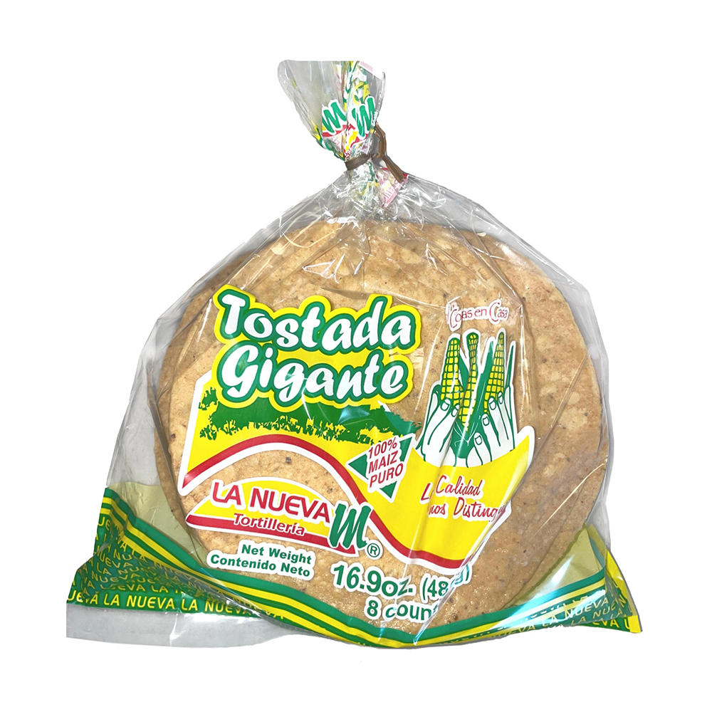 La Nueva Tortilleria Giant Tostada Corn Chips, 8 ct