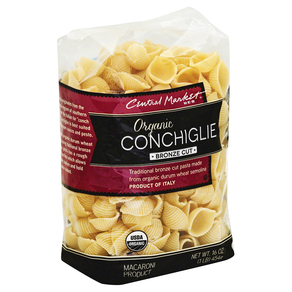 Central Market Organic Conchiglie Bronze Cut Pasta, 16 oz