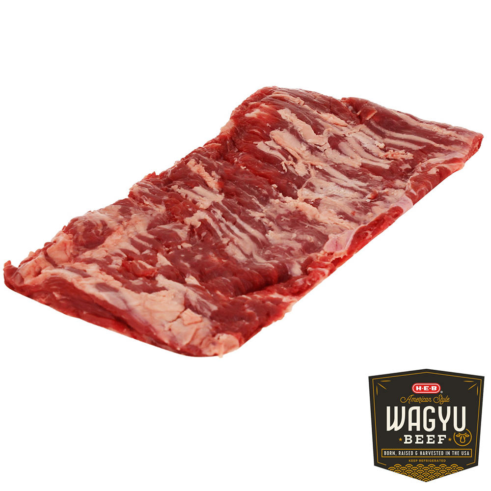 H-E-B American Style Wagyu Beef Inside Skirt Steak, Avg. 2.0 lbs