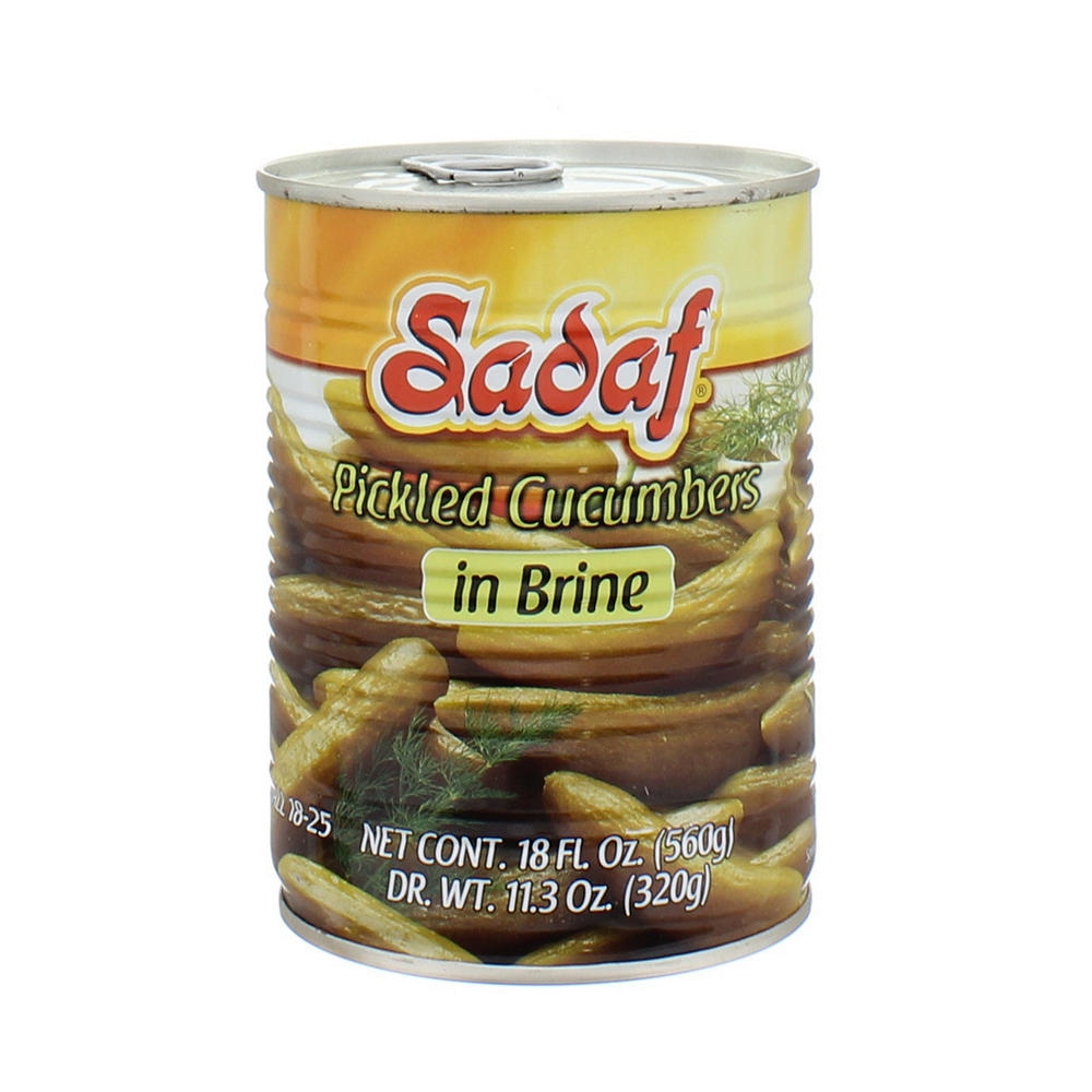 Sadaf Small Pickled Cucumbers in Brine, 19 oz