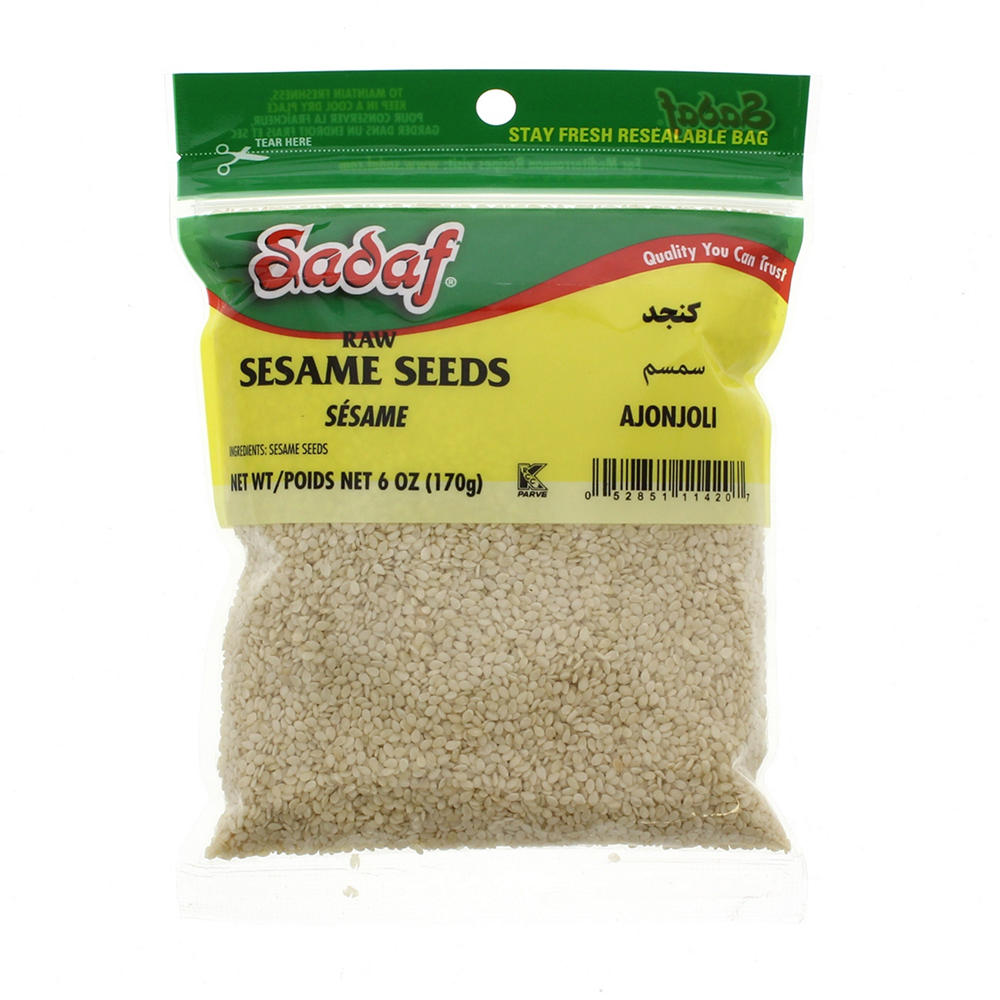 Sadaf Raw Sesame Seeds, 6 oz
