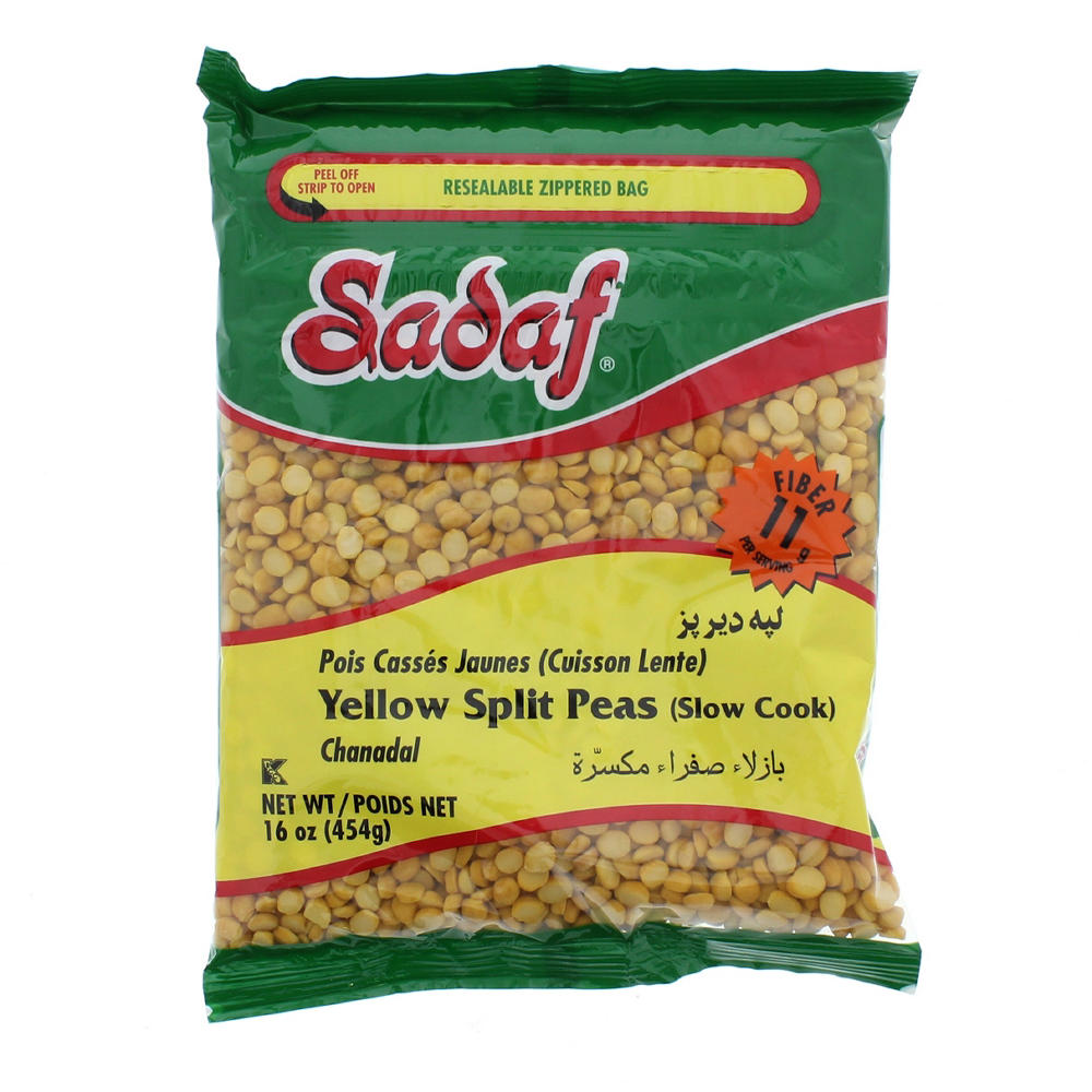 Sadaf Slow Cook Yellow Split Peas, 16 oz