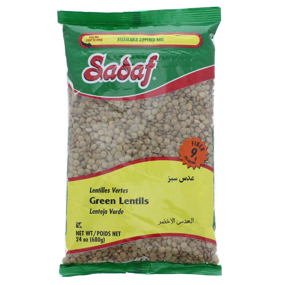 Sadaf Green Lentils, 24 oz