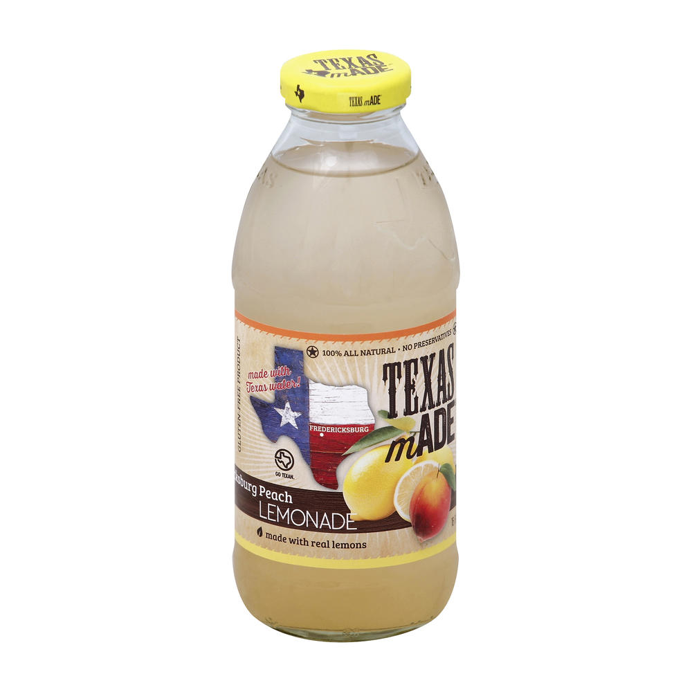 Texas Made Fredericksburg Peach Lemonade, 16 oz