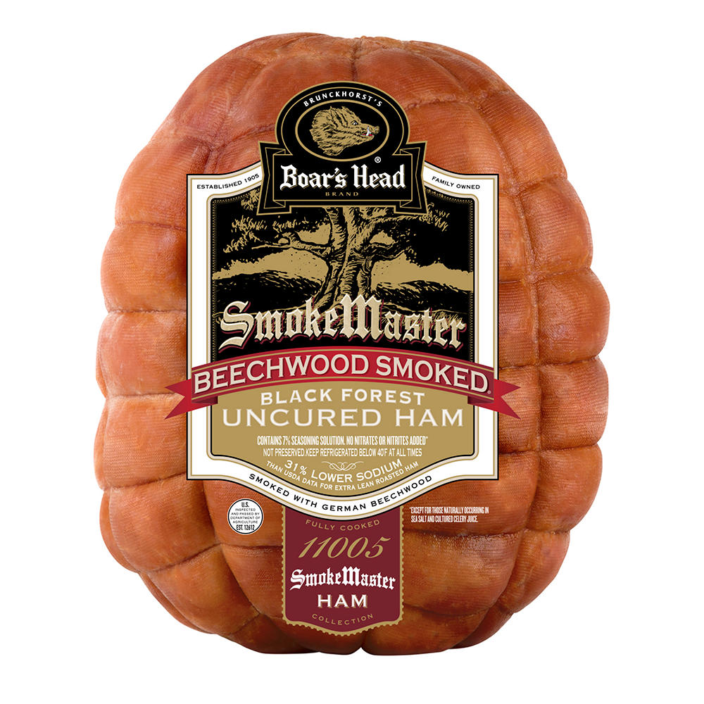 Boar's Head SmokeMaster Beechwood Smoked Black Forest Uncured Ham, Custom Sliced, lb