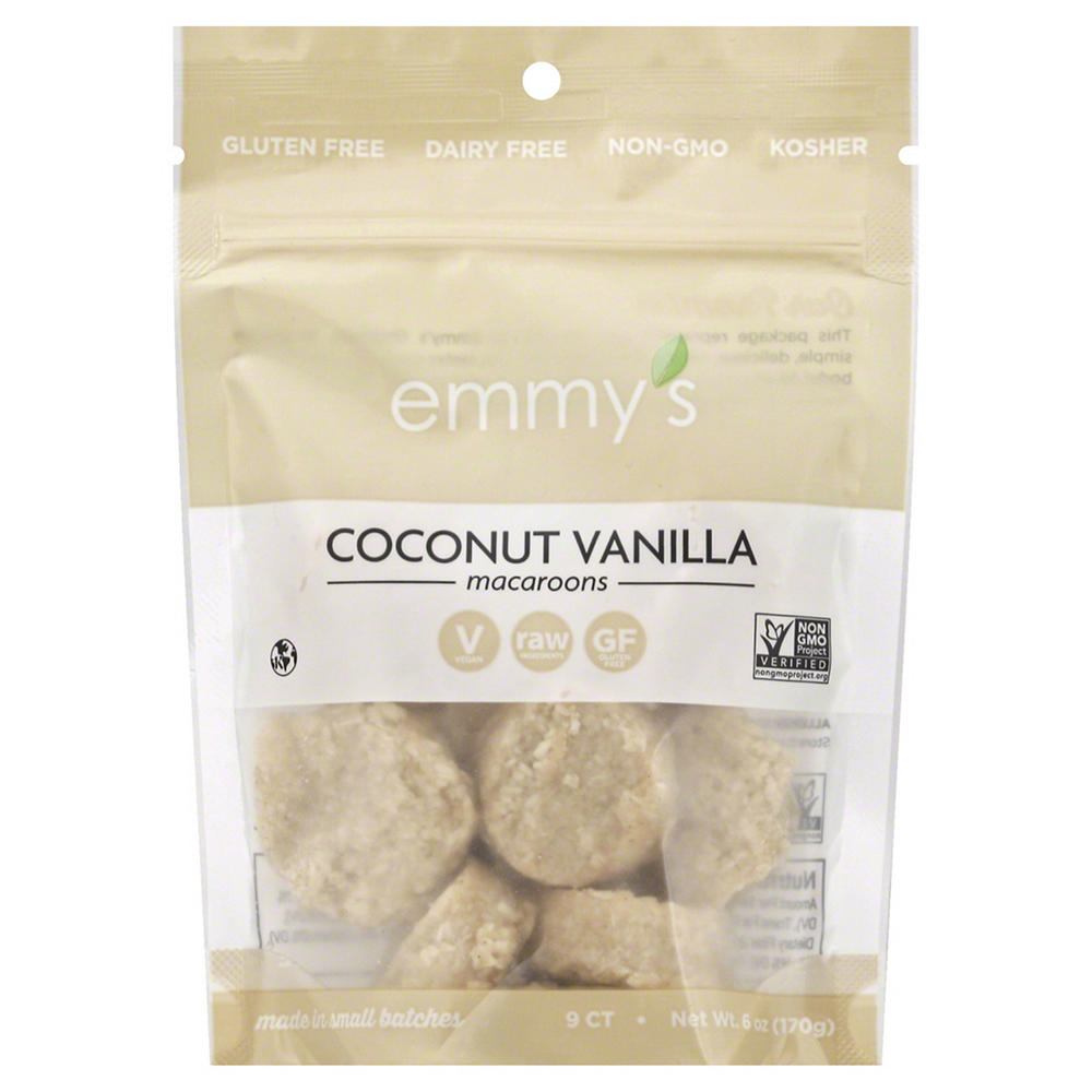 Emmy's Coconut Vanilla Macaroons, 9 ct