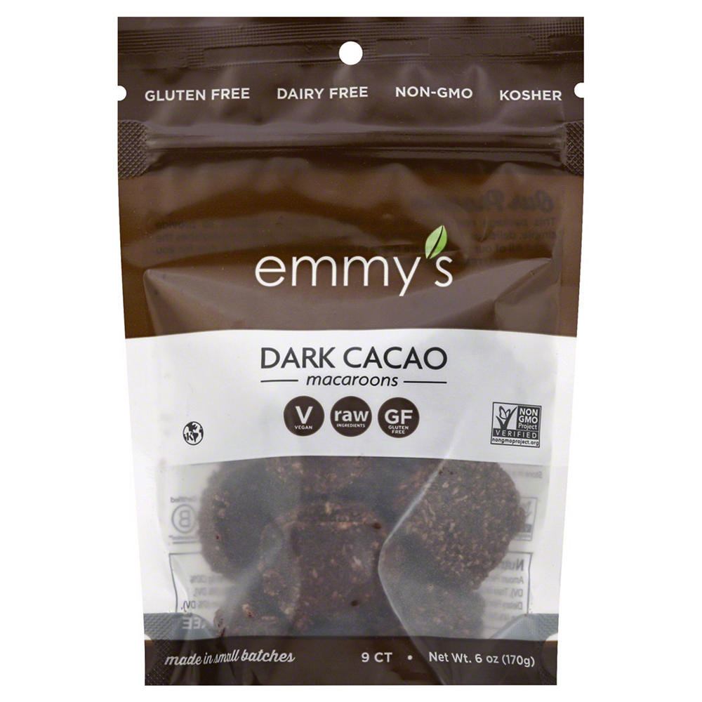 Emmy's Dark Cacao Macaroons, 9 ct