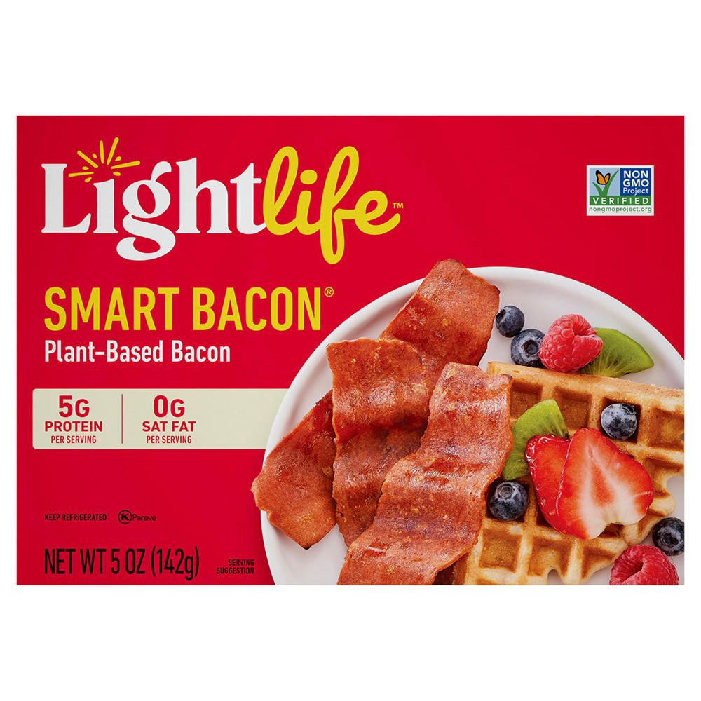 Lightlife Smart Bacon Plant-Based Bacon Strips, 5 oz