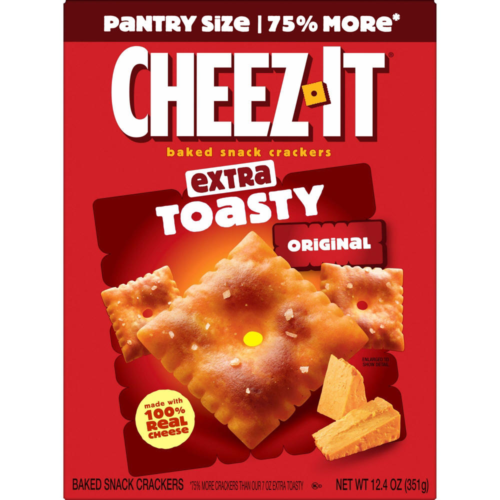 Cheez-It Extra Toasty Cheese Crackers, 12.4 oz